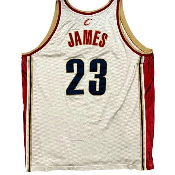 Lebron James Cleveland Cavaliers '00s Vintage Reebok Embroidered Jersey - Picture 2 of 6
